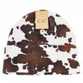 Cow Print Skull Cap