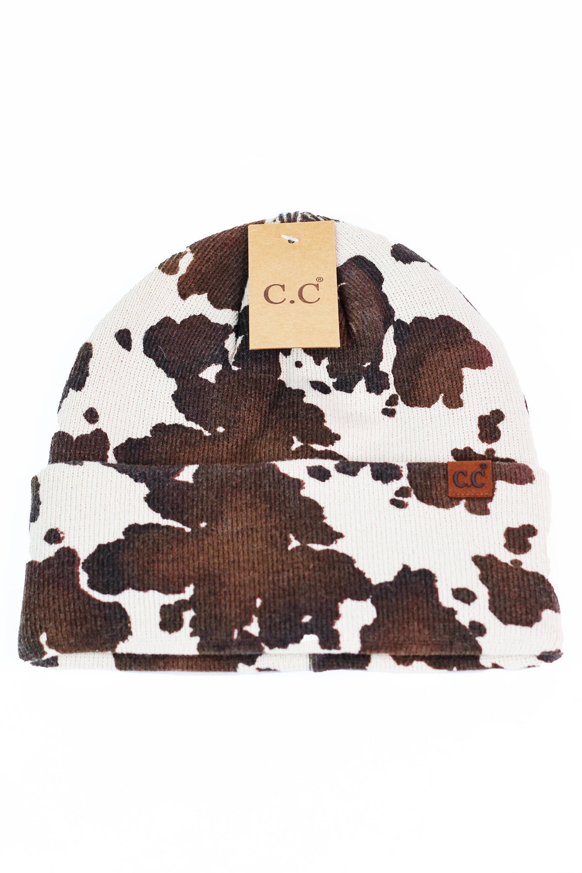 Cow Print Skull Cap
