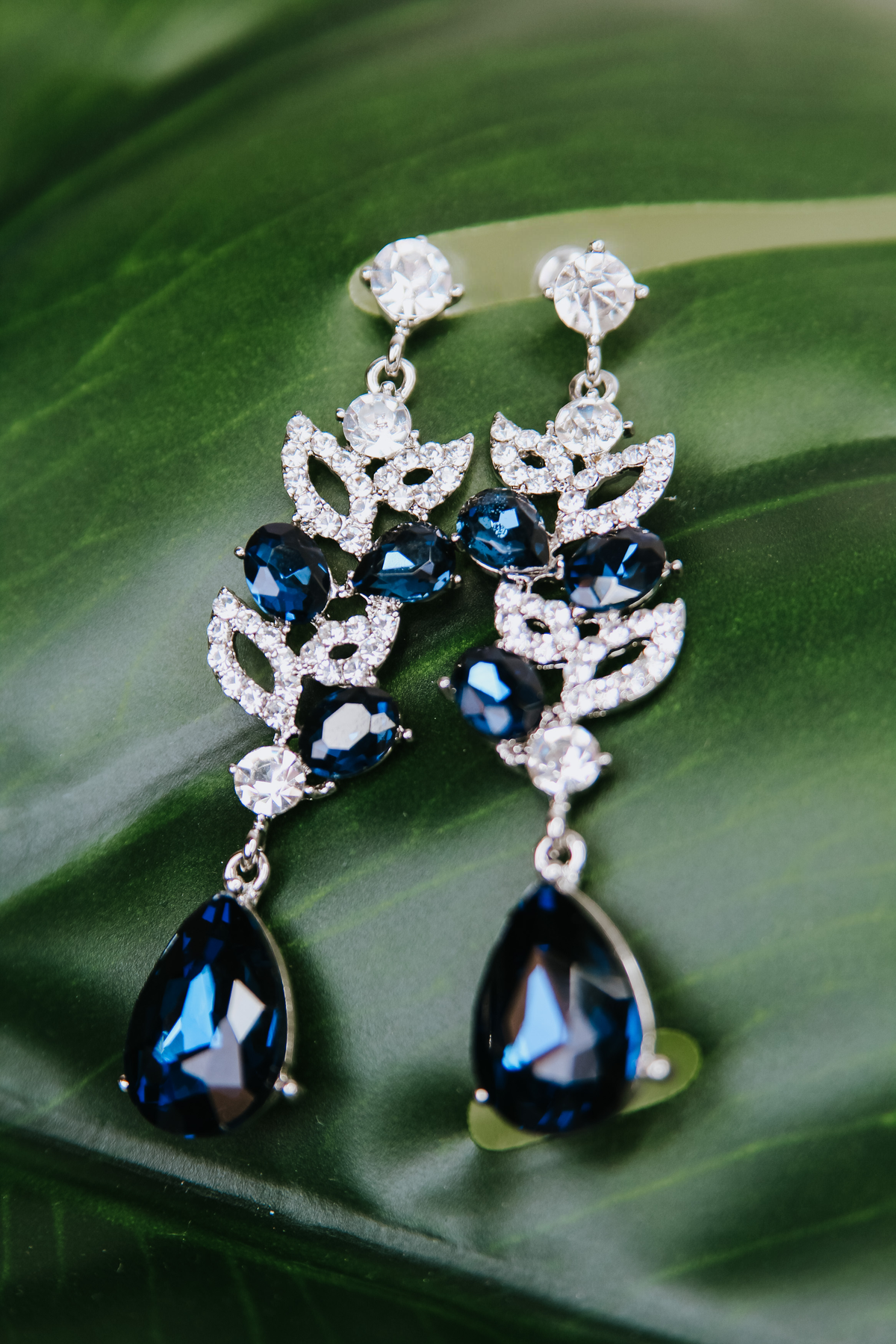 Open Almond, Oval & Teardrop Dangle Long Earring