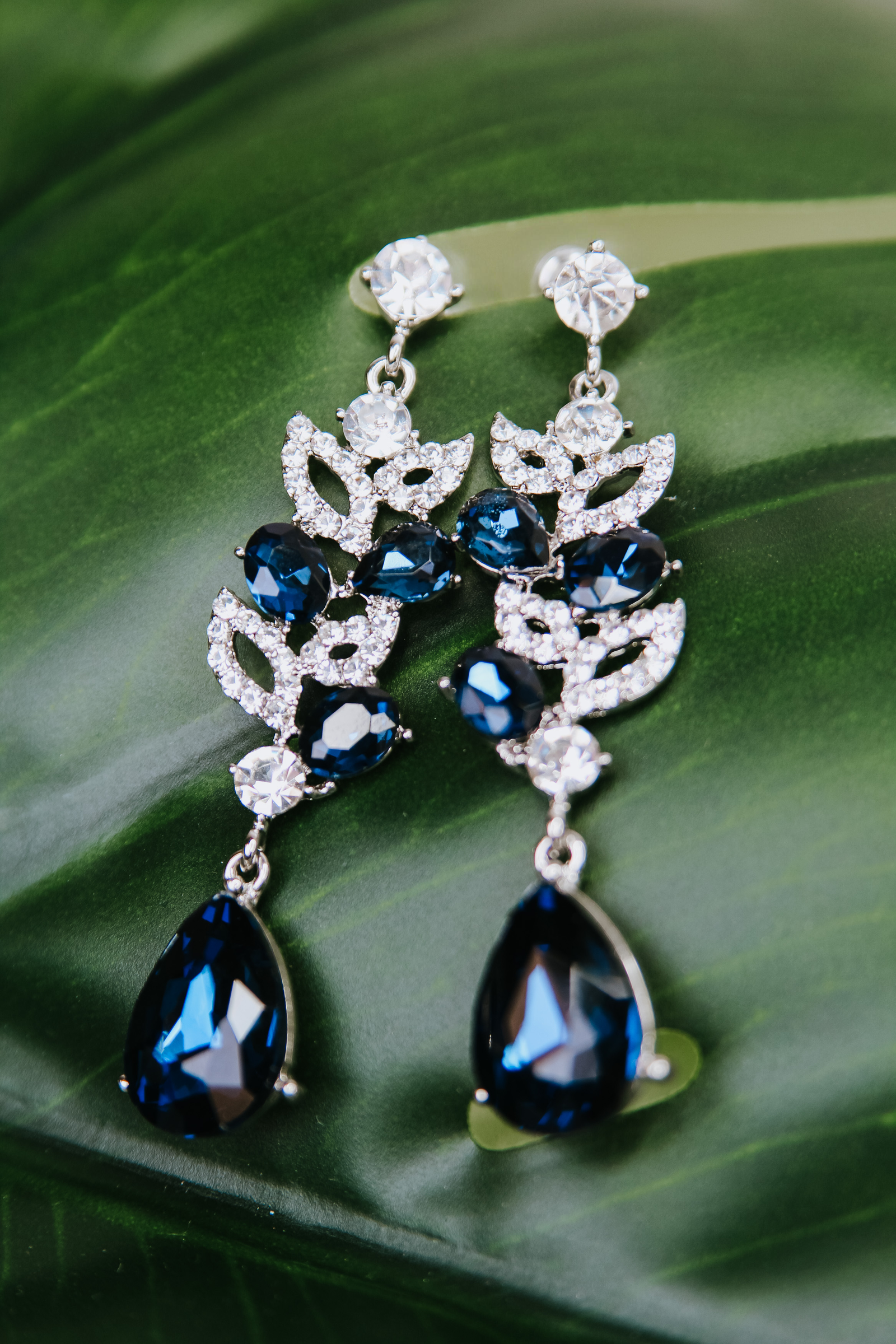 Open Almond, Oval & Teardrop Dangle Long Earring