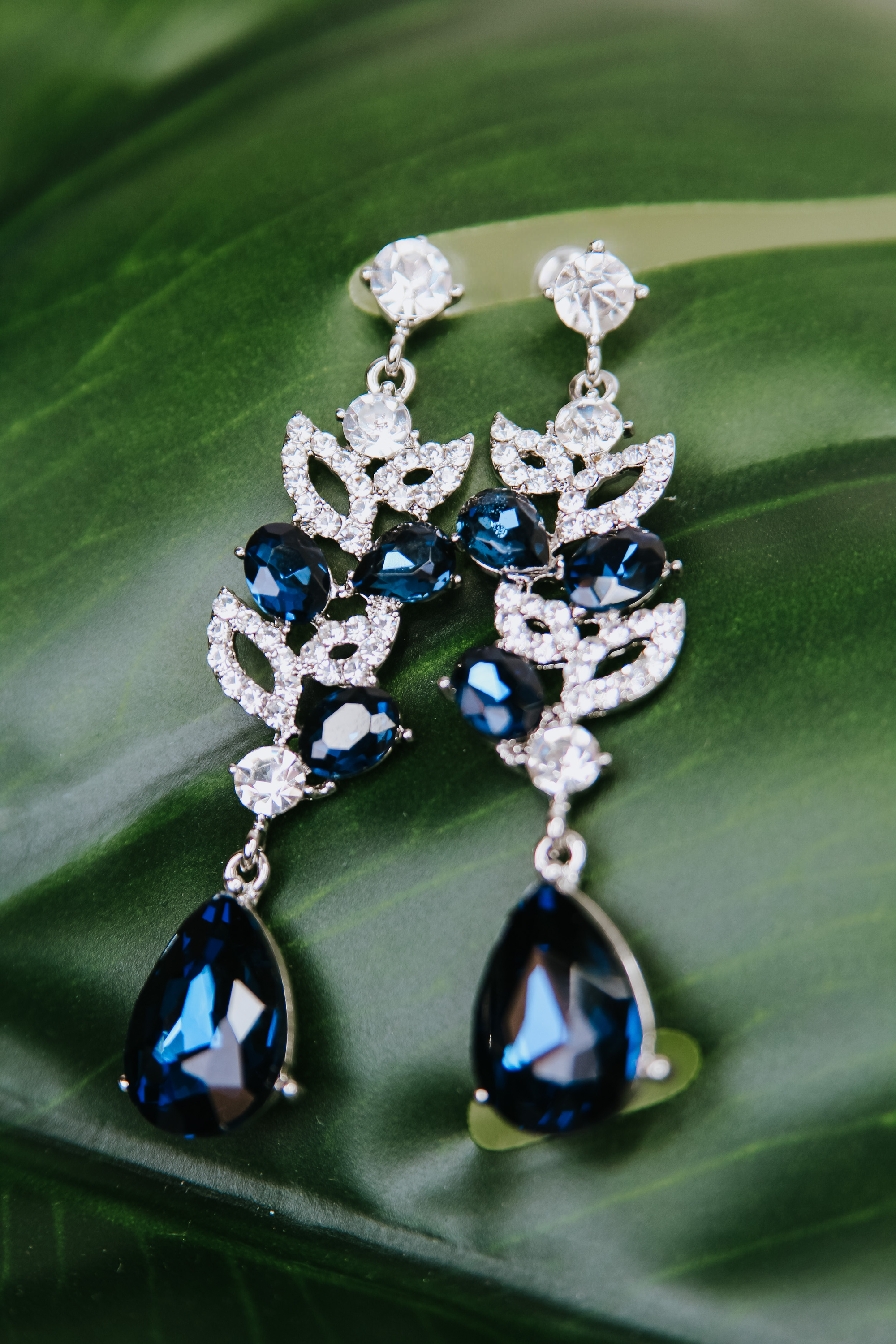 Open Almond, Oval & Teardrop Dangle Long Earring