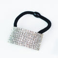 Thick Rhinestone Curve Bar Hair Tie