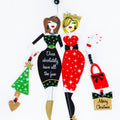"Divas Fun" Divas Metal Christmas Ornament