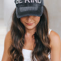 Rhinestone Be Kind Baseball Hat