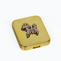 Rhinestone Dog Center Compact Mirror
