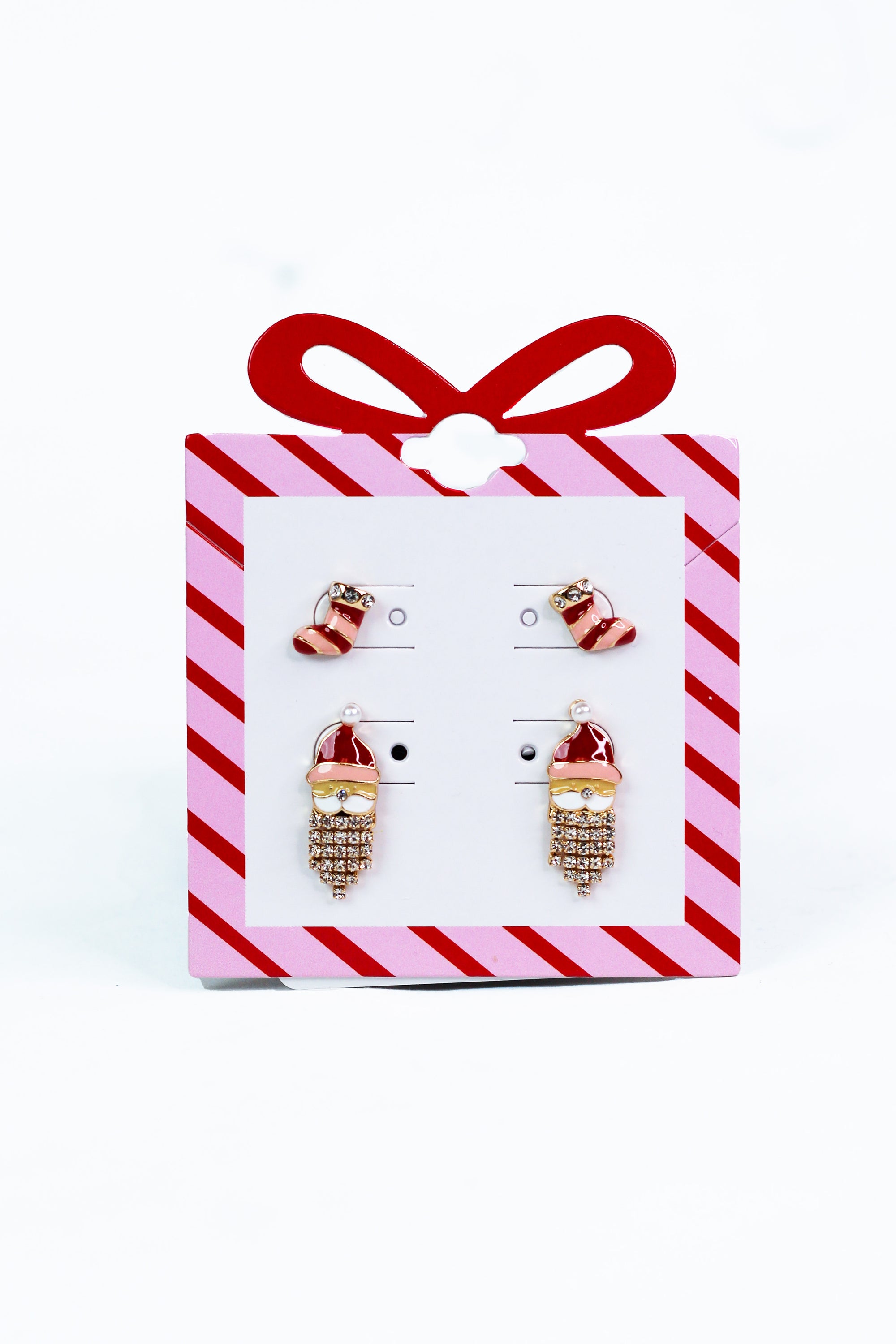 Stocking & Santa Stud Set