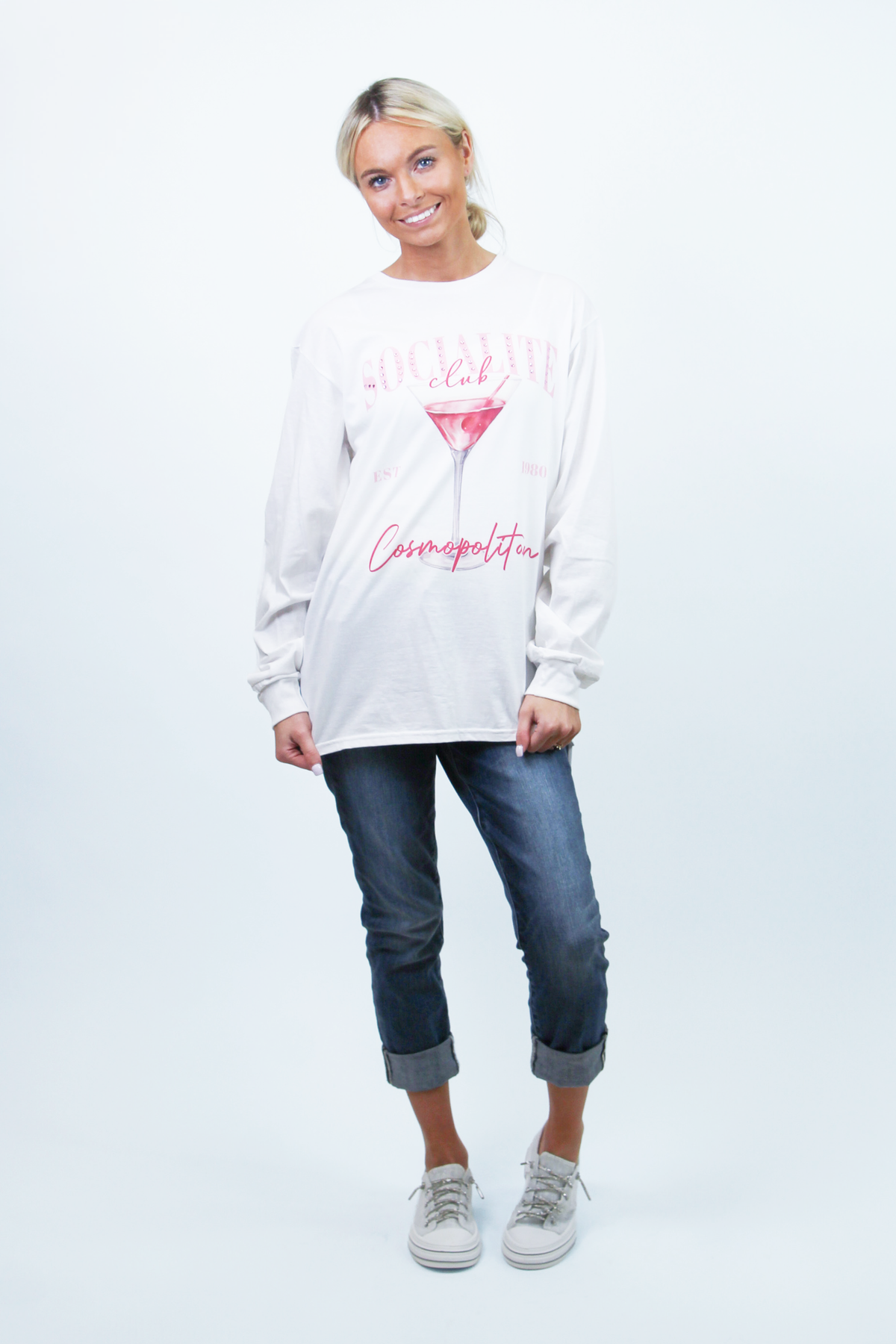 Socialite Drink Club Long Sleeved T-Shirt Cosmopolitan(SALE)