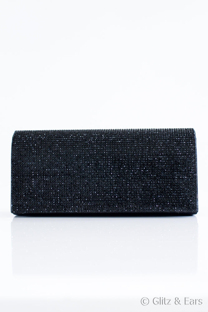 Rhinestone Flap Clutch - Glitz & Ears Boutique