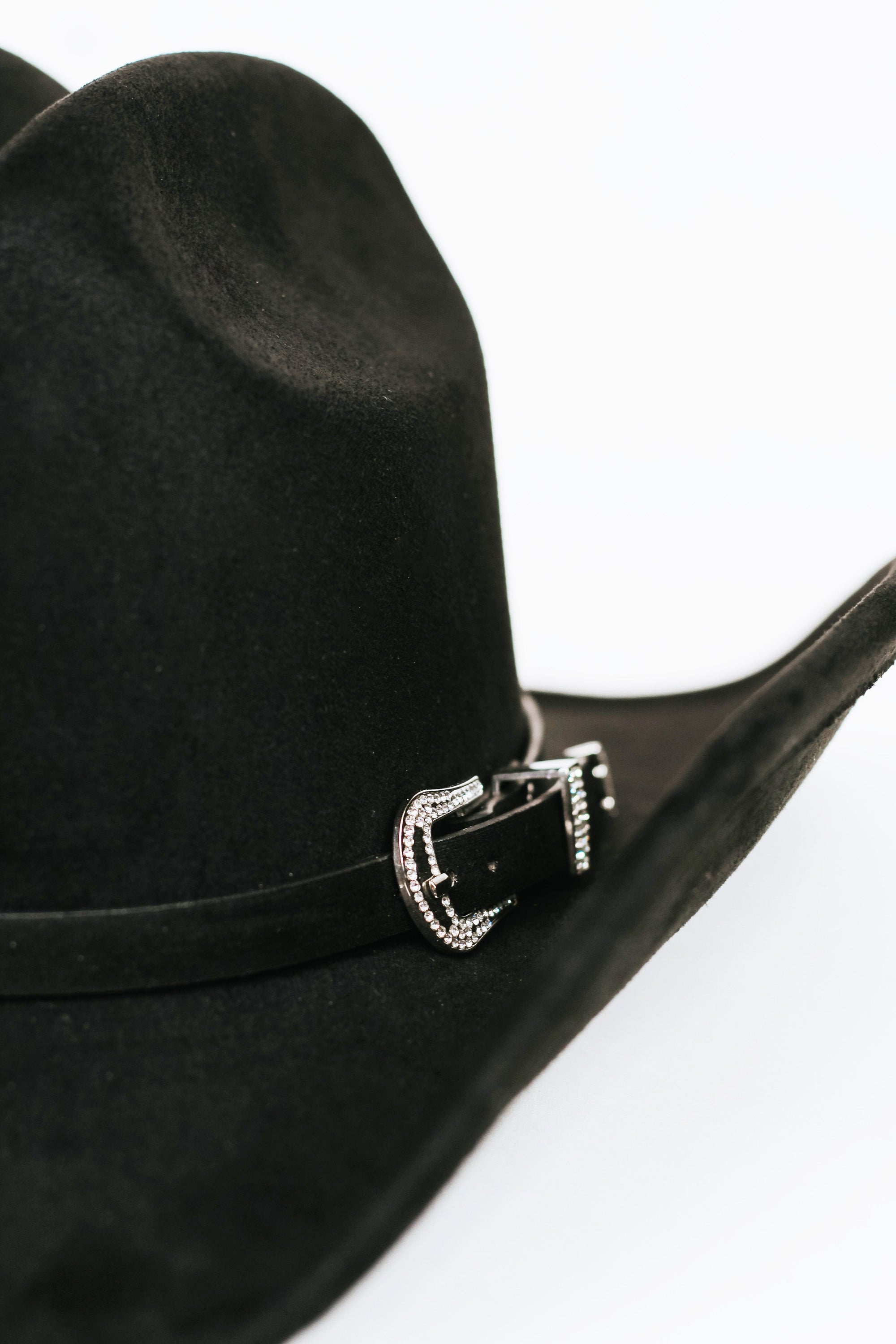 RHINESTONE BELT/ BOUTIQUE HAT Rhinestone Western Belt Band Cowboy Hat - Glitz & Ears Boutique main image 2