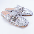 Mesh Mule with Rhinestone "Buckle"(SALE)