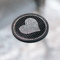 Heart Rhinestone Cup Holder Insert