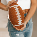 Rhinestone Football Purse