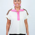 Flutter Sleeve w/ Leopard Accents (SALE)