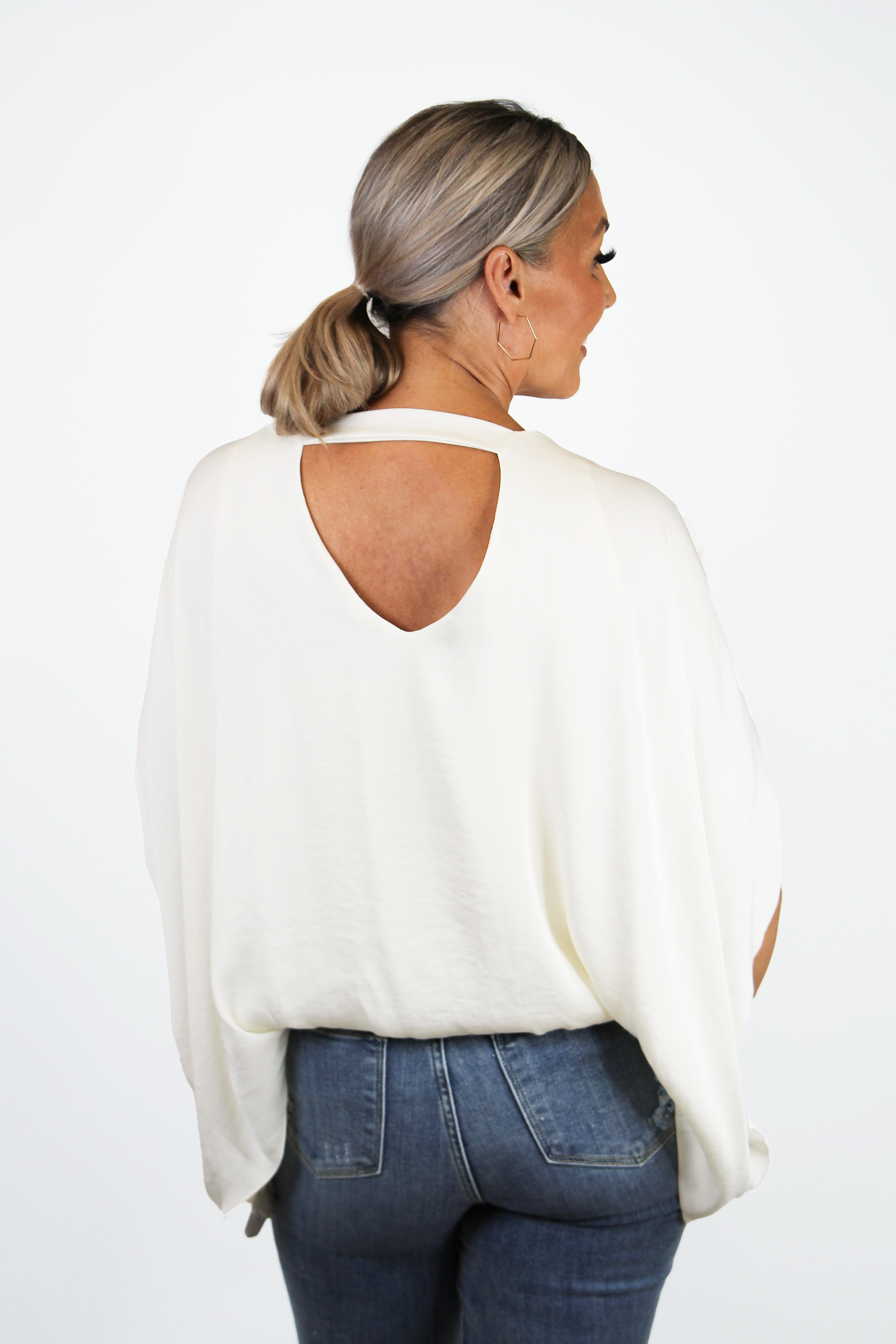 Silk Craft Top w/ Back Band