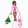Girlfriends Metal Christmas Ornaments