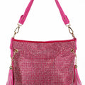 Rhinestone Front Purse w/ Side Tassels