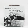 Photo & Quote Square Mirror Compact