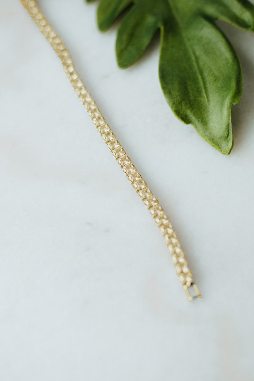 Radiant Stone Strand Tennis Bracelet