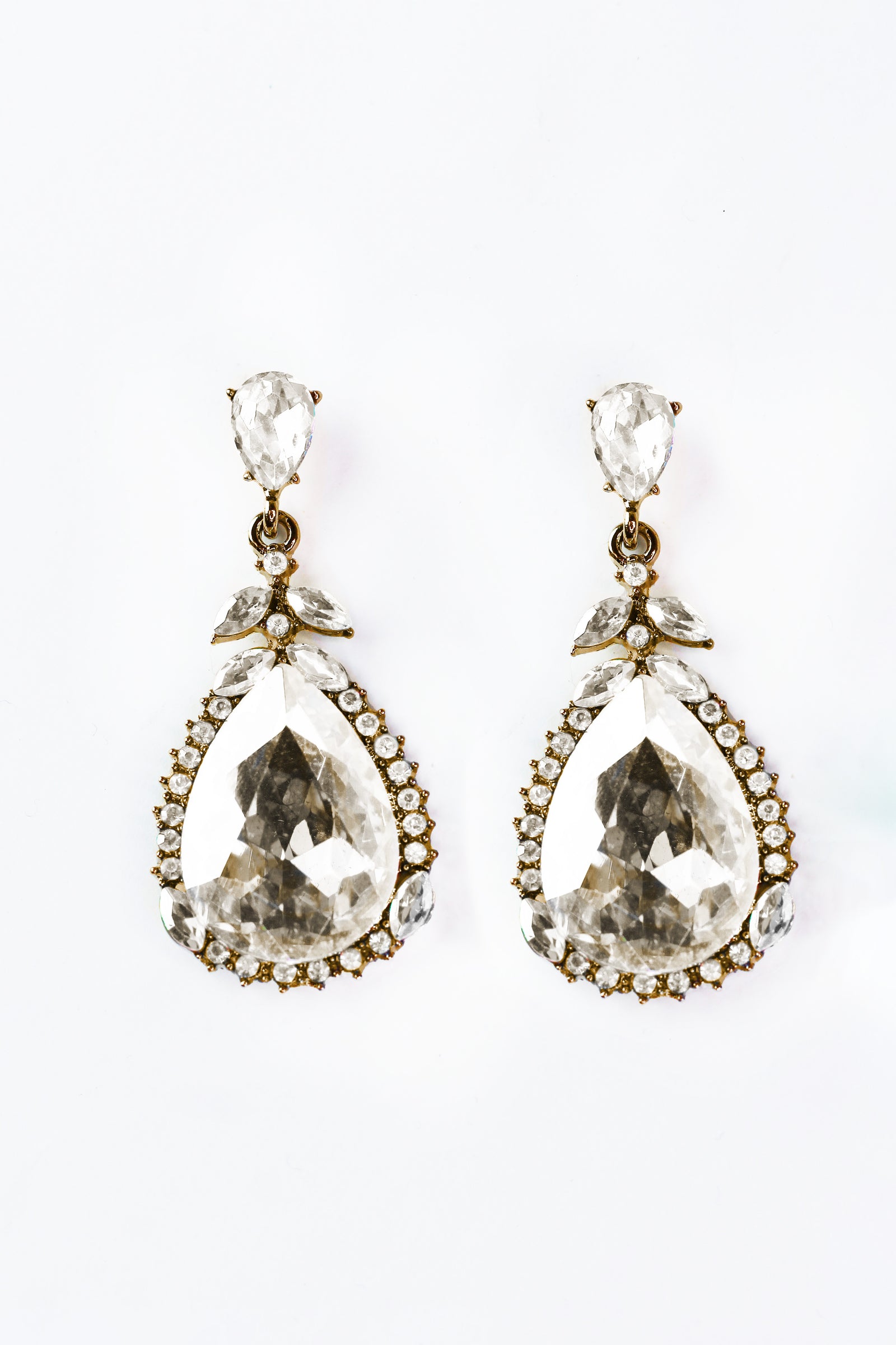 Teardrop w/ XS Almond Stone Earrings