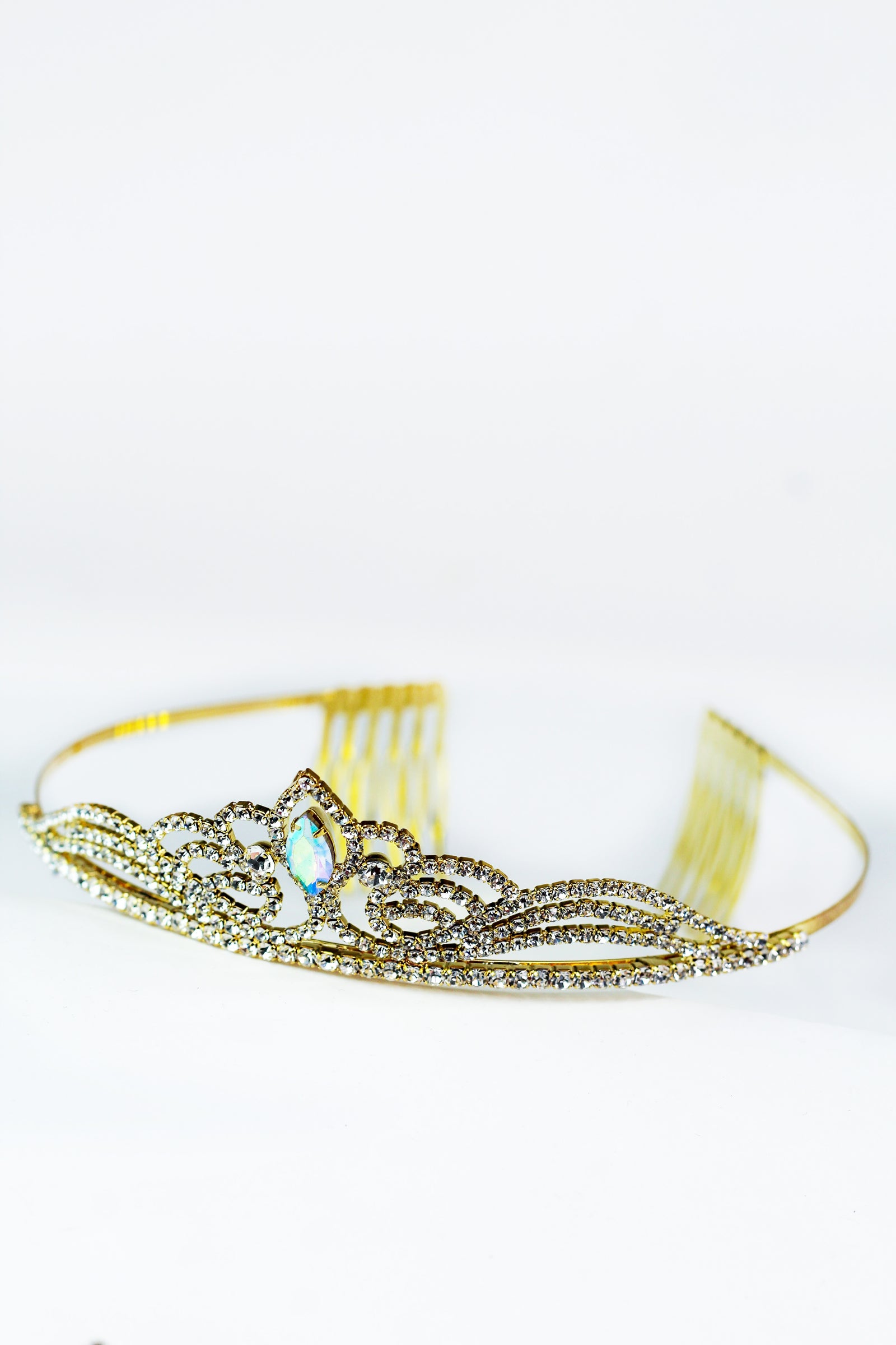 Rhinestone Waves w/ Marquis Center Tiara