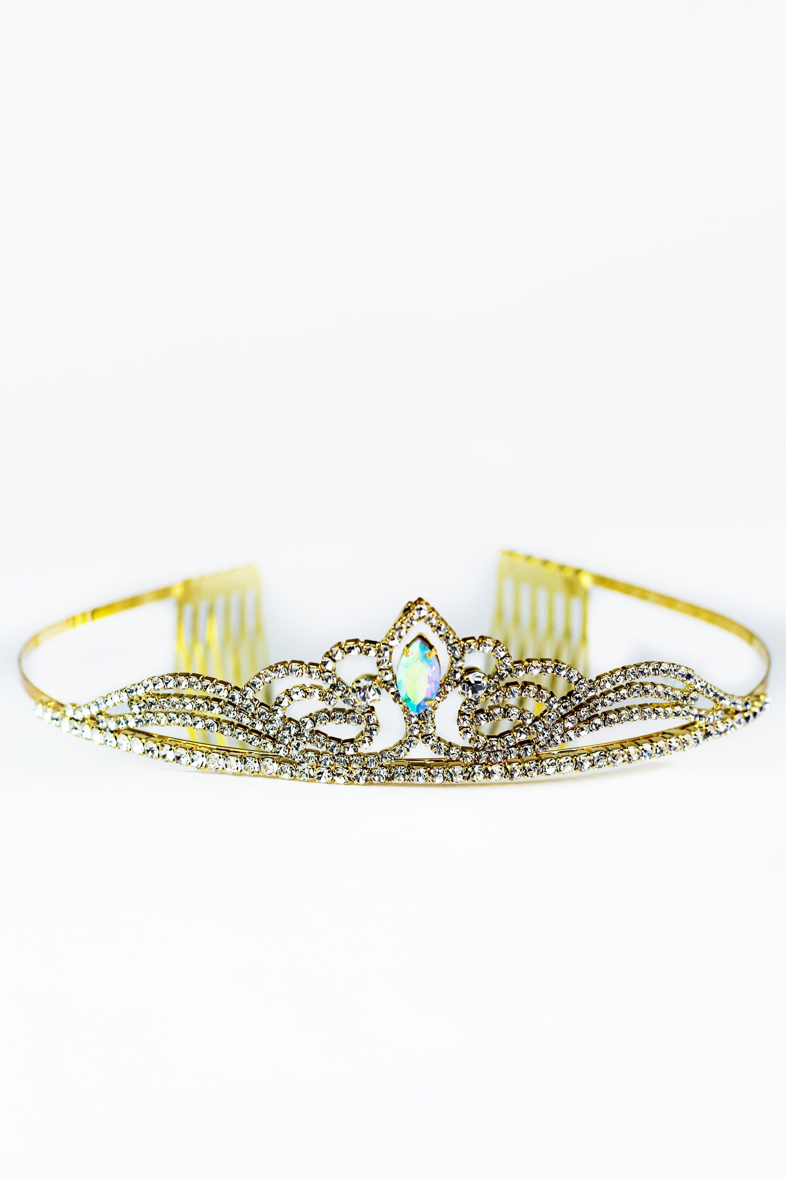 Rhinestone Waves w/ Marquis Center Tiara