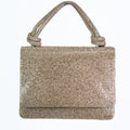 All Rhinestone Evening Clutch w/ Double Rope Handle