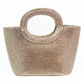Rhinestone Covered Evening Bag w/ Circle Handles