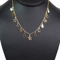 Christmas Trees Stars & Snowflakes Charm Necklace