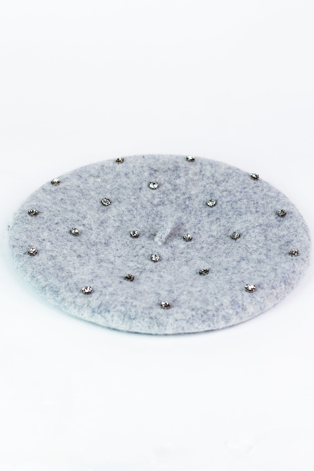 Rhinestone Embellished Beret