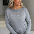 Shimmer Wave Knit Sweater