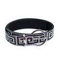 Greek Key Rhinestone Belt