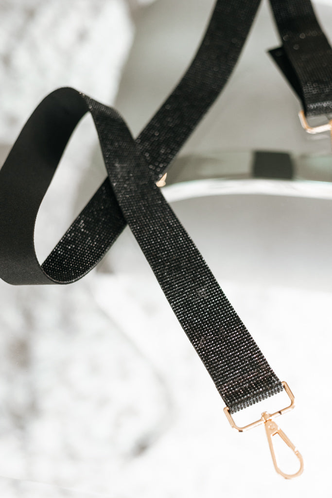 Glitter Rhinestone Guitar Strap For Purse(SALE)
