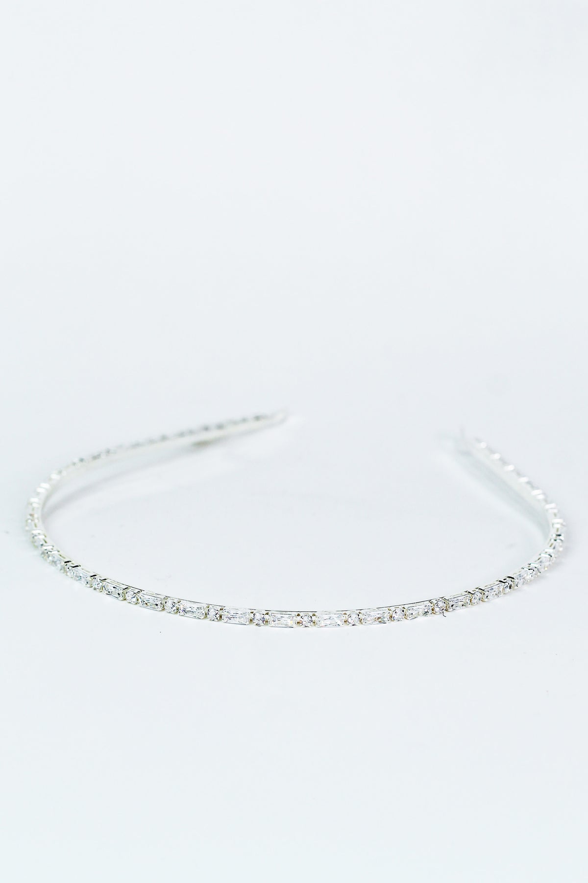 Rhinestone Single Row Metal Headband - Glitz &amp; Ears Boutique