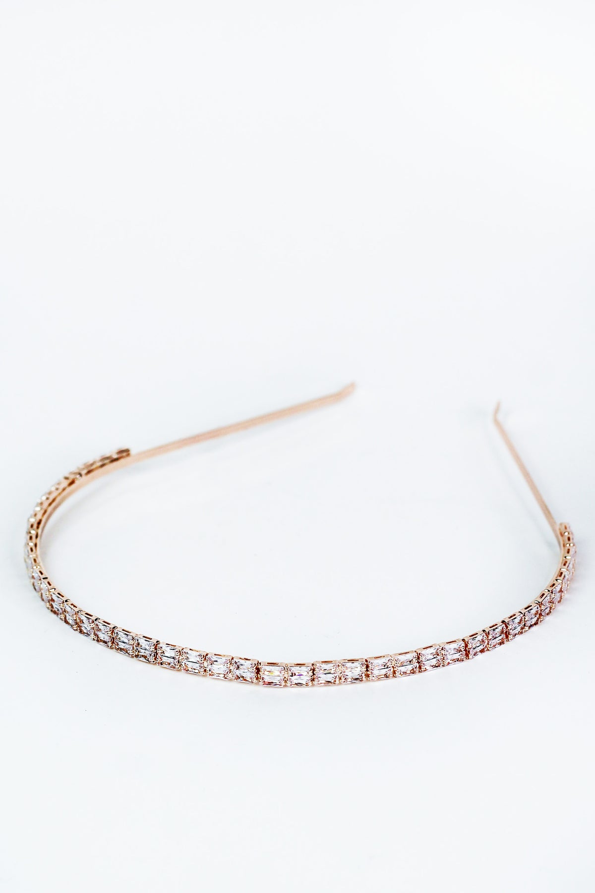 Two Baguette Row Metal Headband - Glitz &amp; Ears Boutique