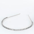 Two Baguette Row Metal Headband