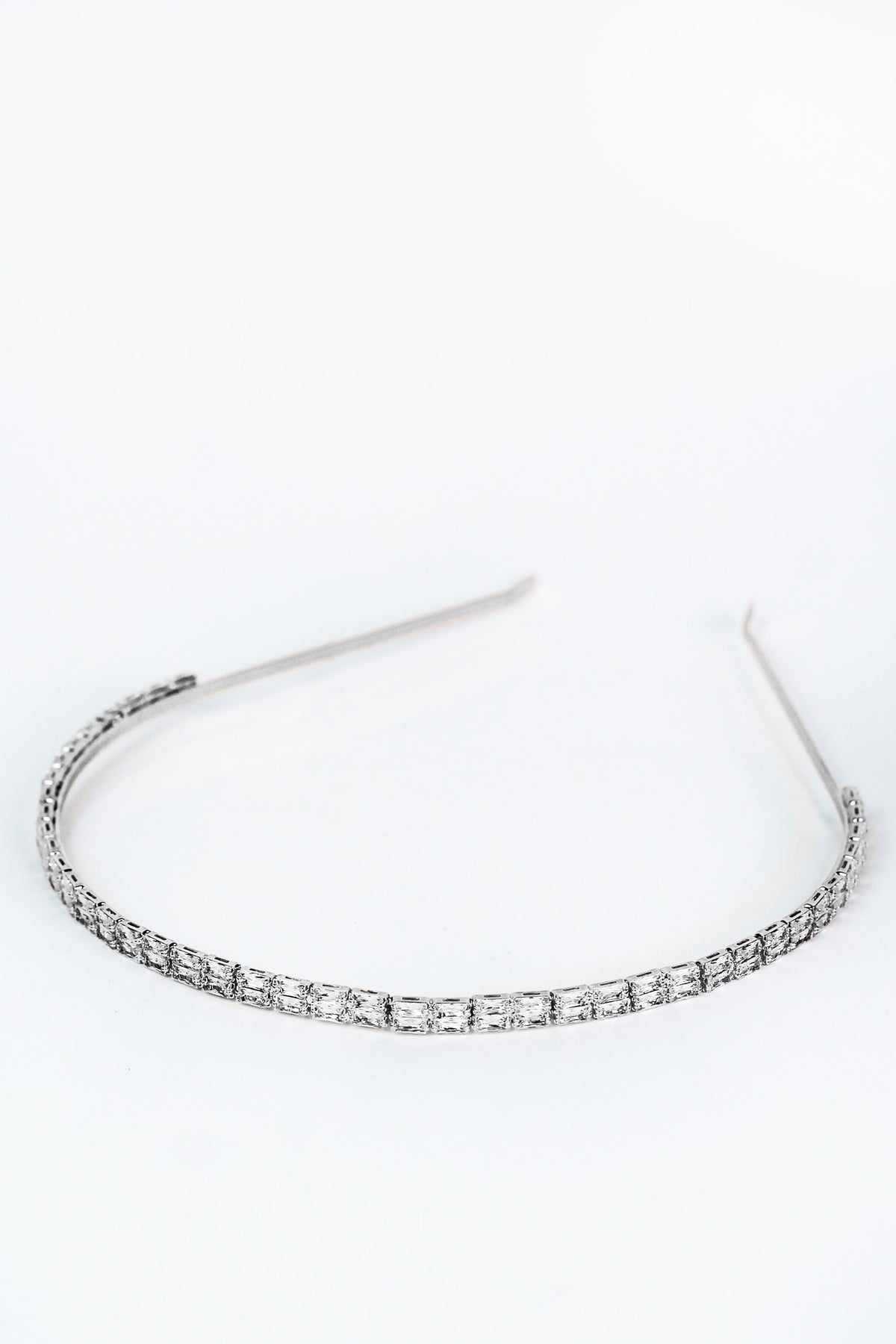 Two Baguette Row Metal Headband