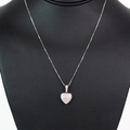Small Rhinestone pendant Heart Necklace
