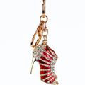 Rhinestone Detail High Heel Shoe Keychain