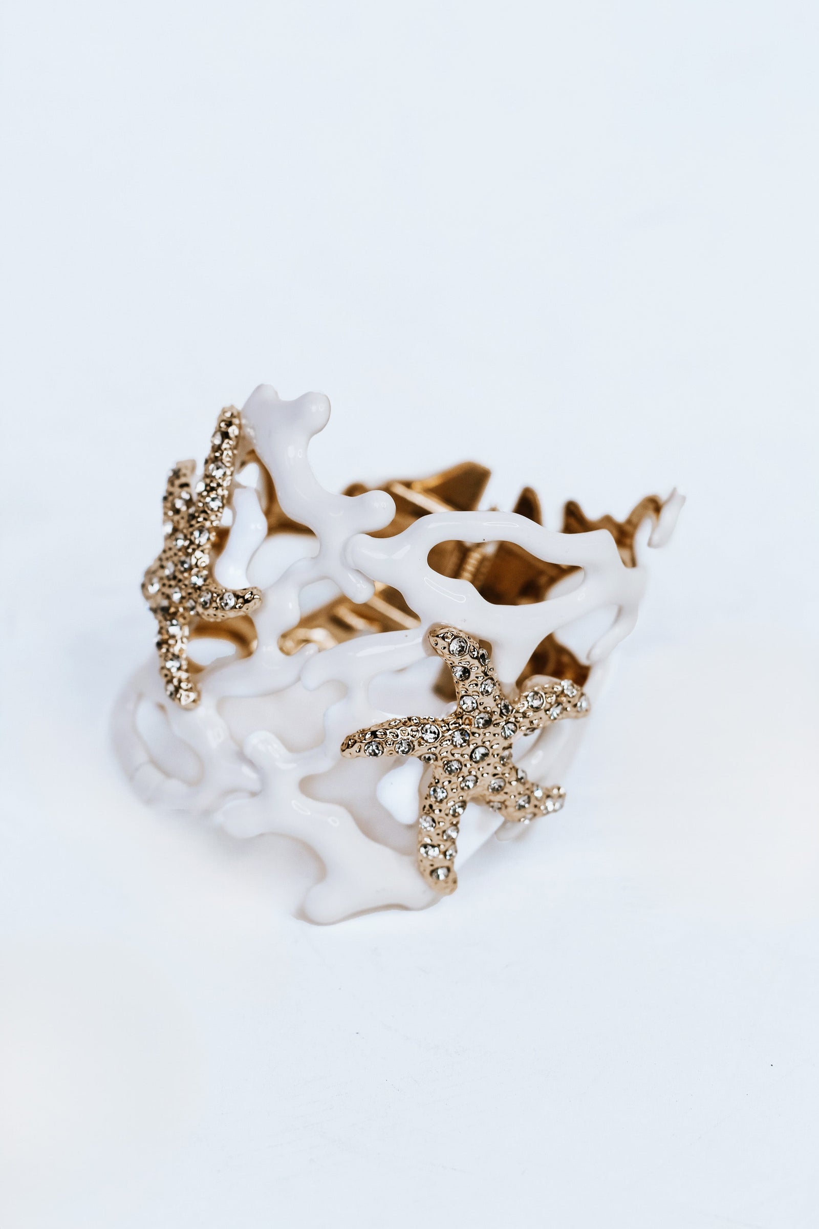 Coral Reef Starfish Accented Cuff Bracelet