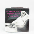 Photo & Quote Square Mirror Compact