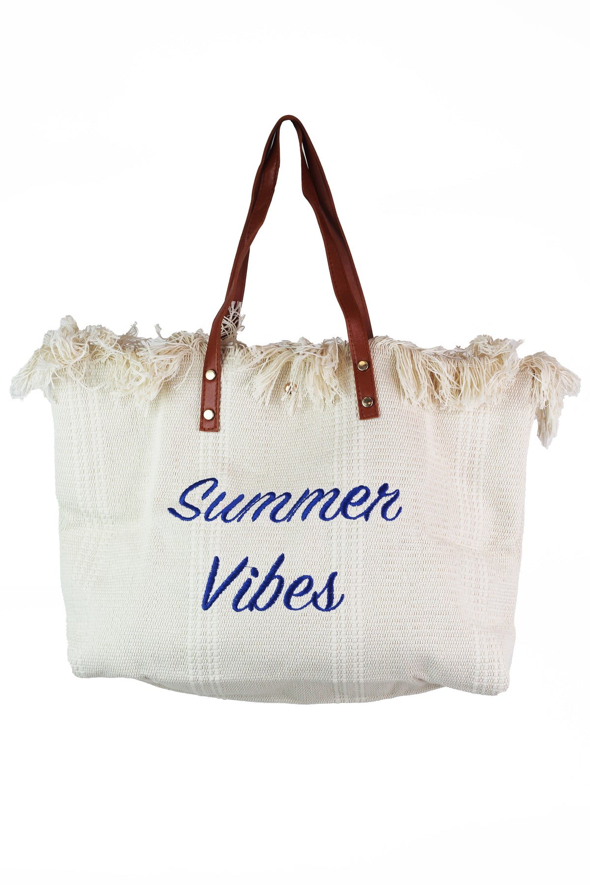 Summer Vibes Fringe Top Tote
