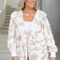 Furry Hooded Open Jacket