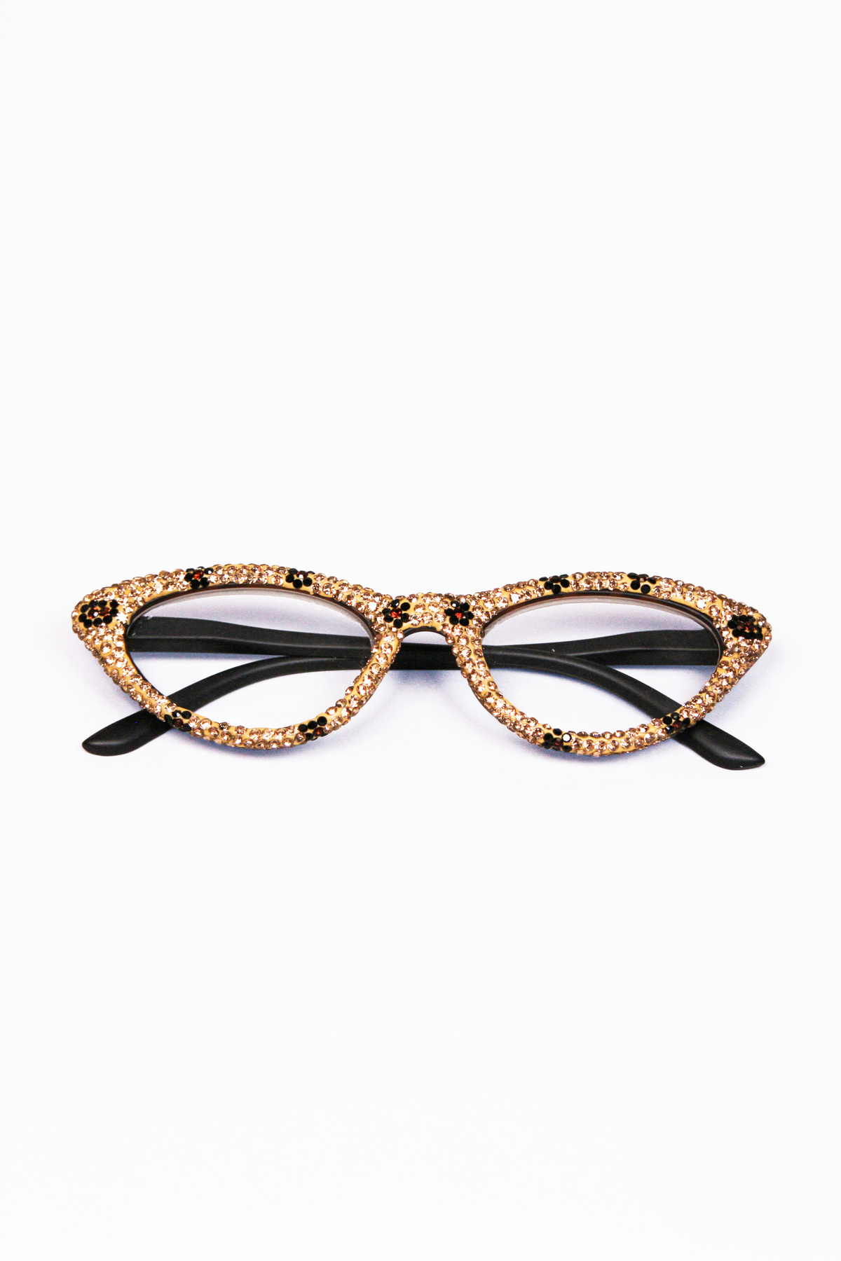 Small CatsEye Rhinestone Covered Readers
