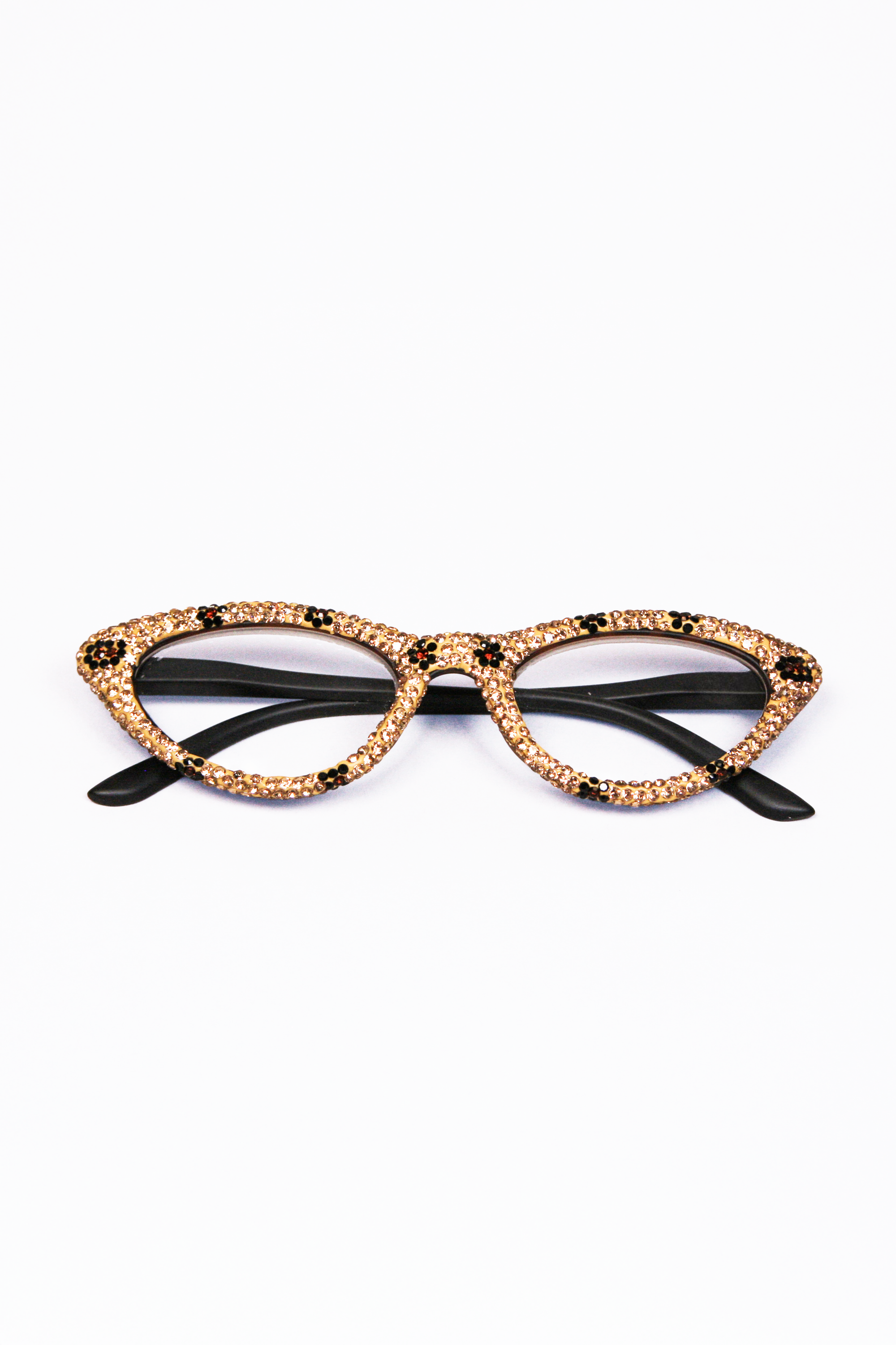 Small CatsEye Rhinestone Covered Readers
