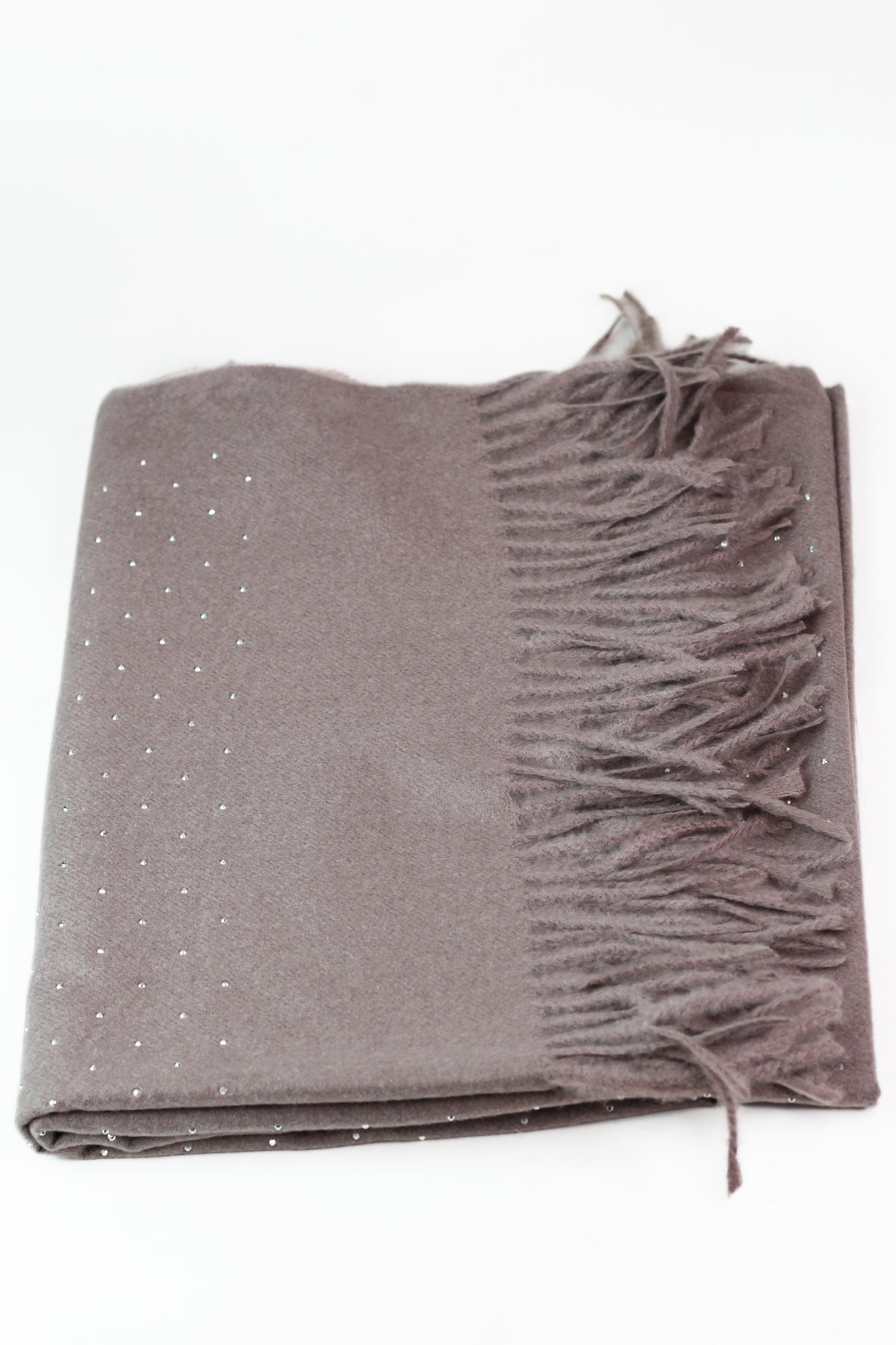 Soft Woven Rhinestone Scarf