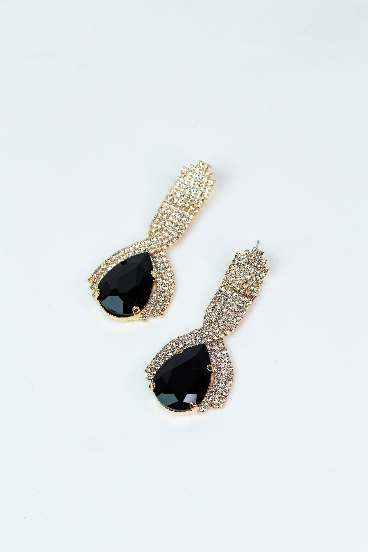 Large Teardrop Chandelier Drop Earrings