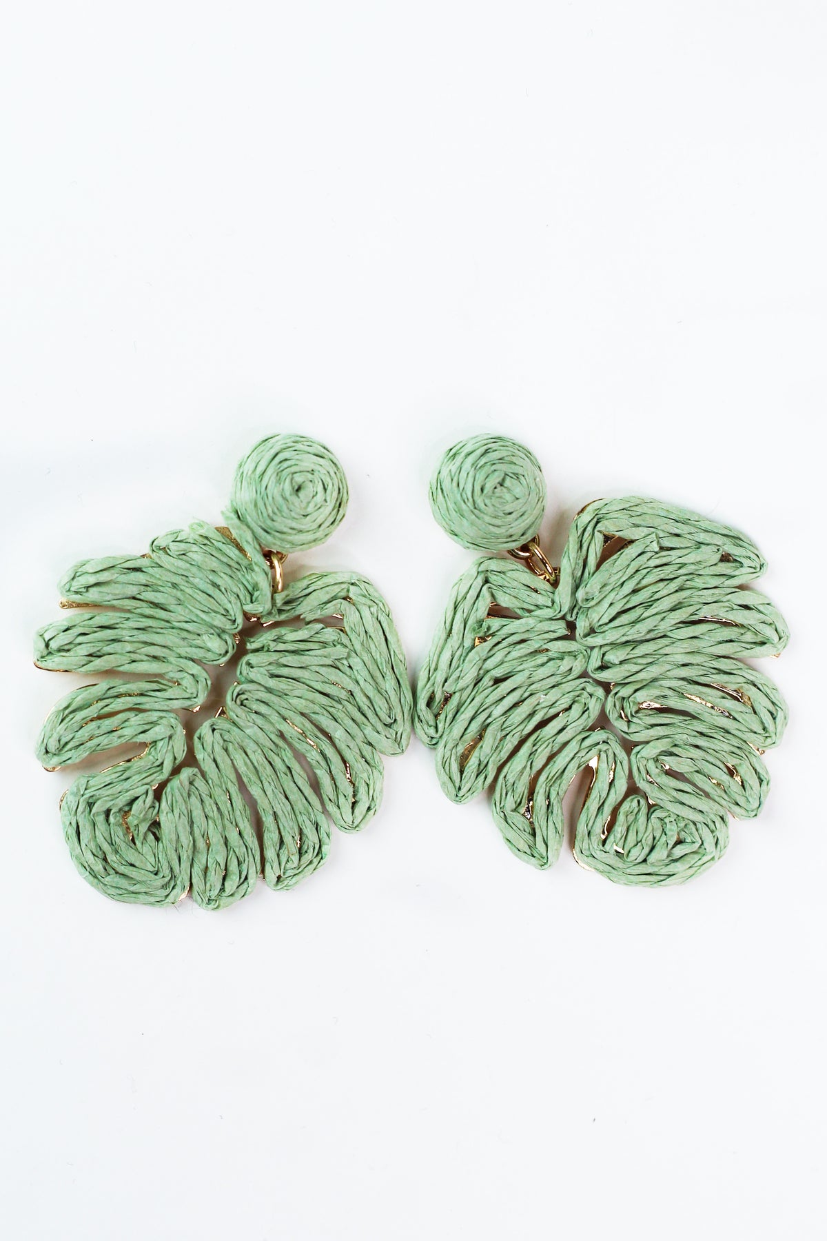 Leafy Straw Earrings