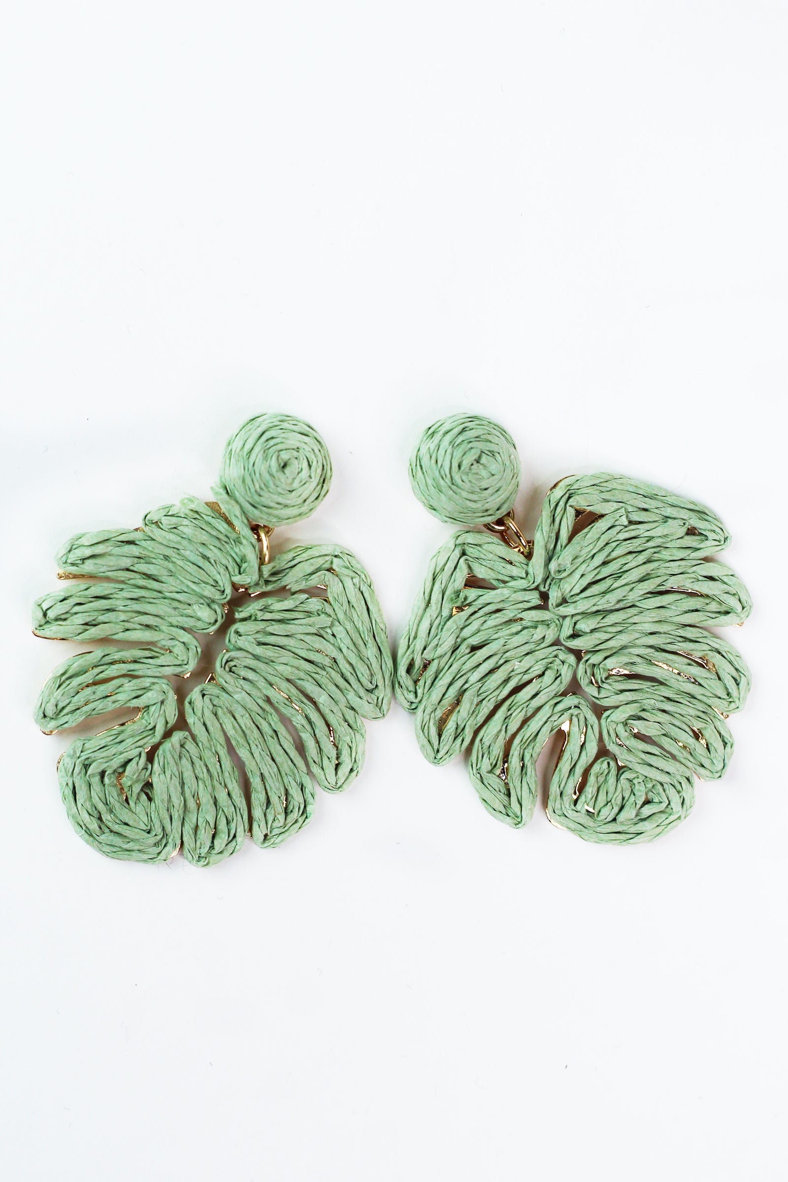 Leafy Straw Earrings