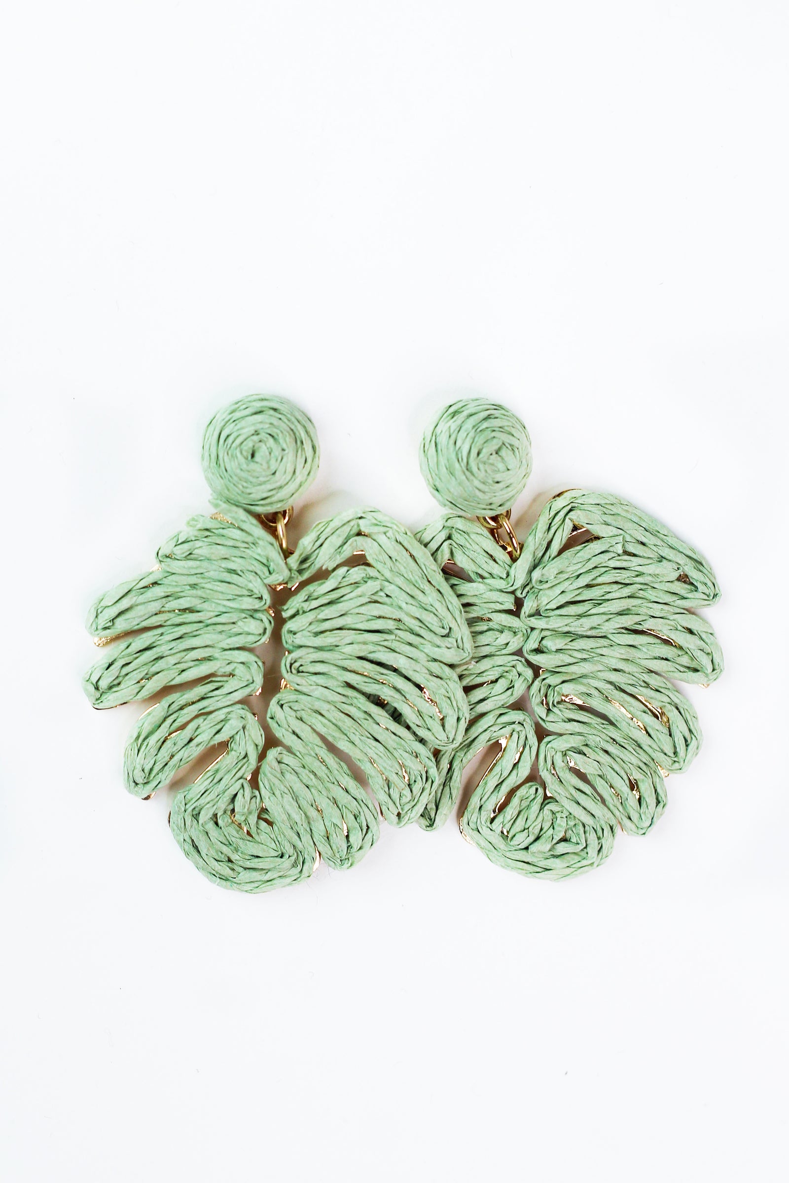 Leafy Straw Earrings