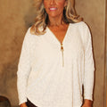 Dolman Sleeve Tonal Animal Print